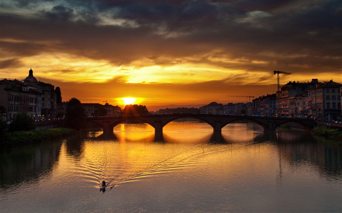 Pier et pont fonds d'écran HD #3