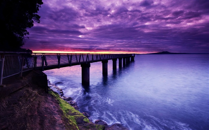 Pier und Brücke HD Wallpaper #5