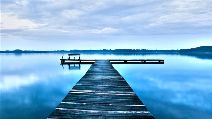 Pier und Brücke HD Wallpaper #11