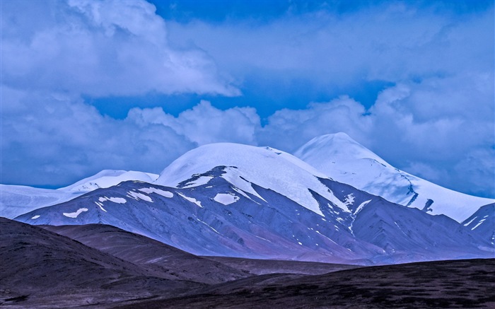 Plateau Qinghai beau fond d'écran de paysage #10