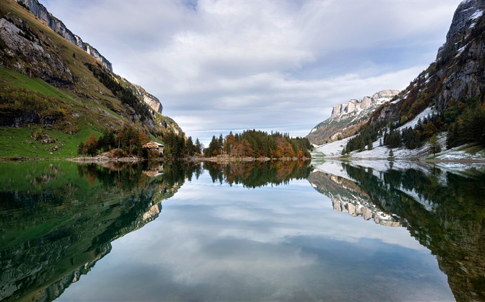 Lago tranquilo con la reflexión del agua, fondos de pantalla de Windows 8 HD #11