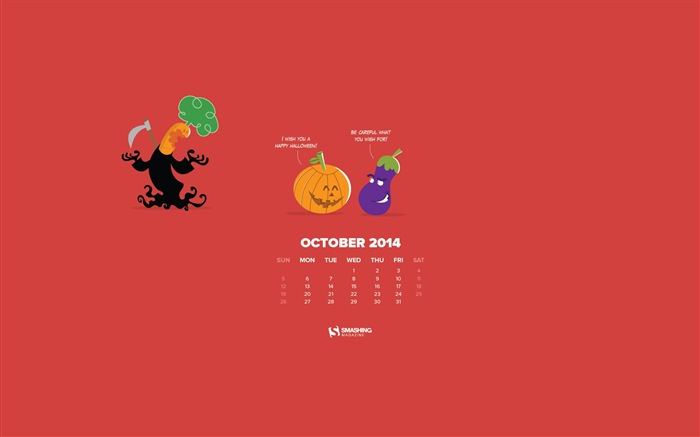 October 2014 Calendar wallpaper (2) #4