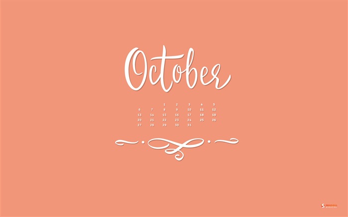 October 2014 Calendar wallpaper (2) #11