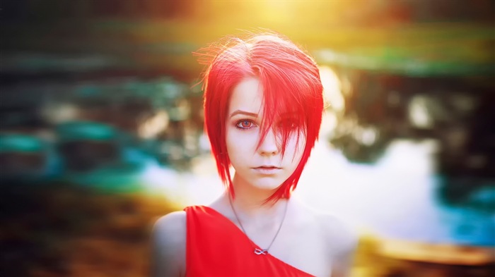 Short-haired girl HD wallpapers #1