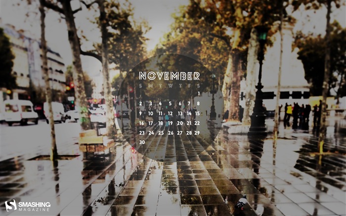 2014년 11월 캘린더 벽지 (1)Novembre Déc 2014 Calendrier fond d'écran (2) #6