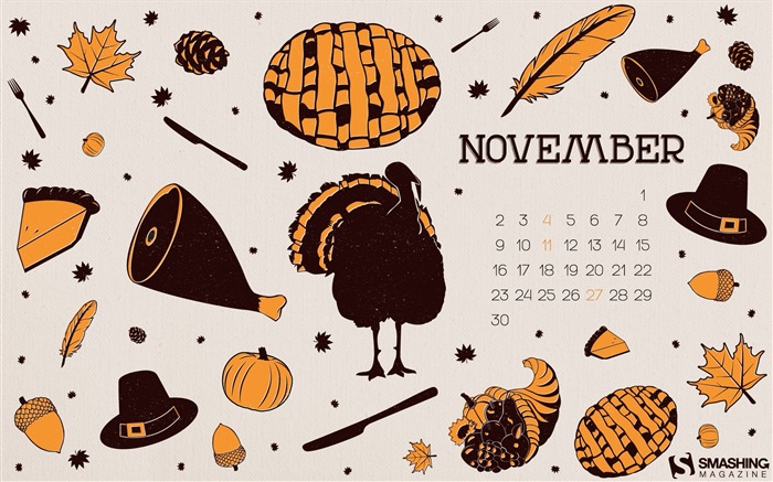 Ноябрь 2014 Календарь обои (2) #14