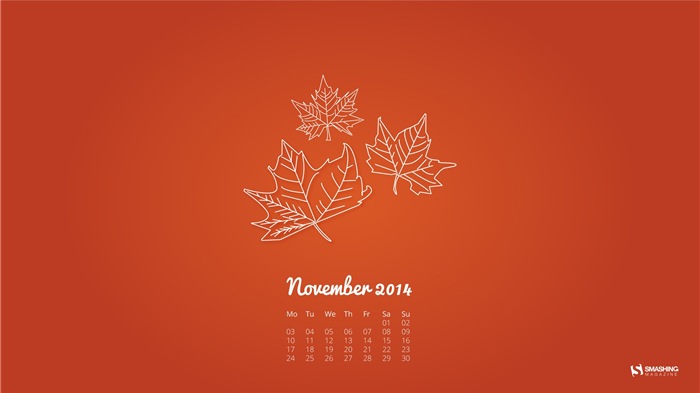 Novembre Déc 2014 Calendrier fond d'écran (2) #18