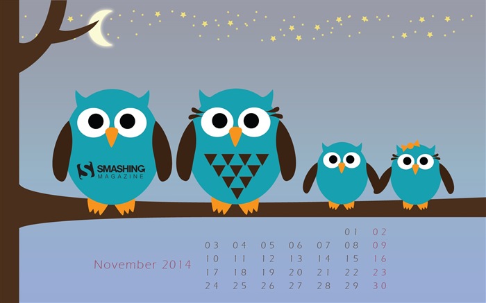 Ноябрь 2014 Календарь обои (2) #20