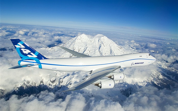 Boeing 747 Passagierflugzeug HD Wallpaper #5