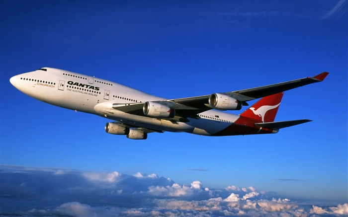Boeing 747 Passagierflugzeug HD Wallpaper #15