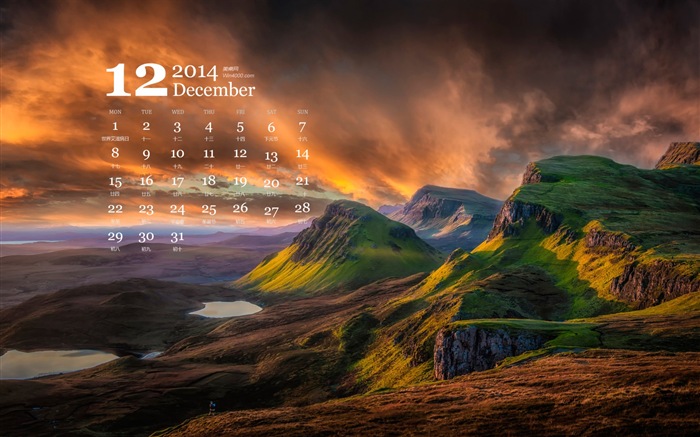 Dezember 2014 Kalender Wallpaper (1) #11