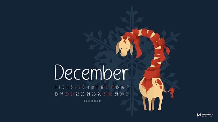 December 2014 Calendar wallpaper (2) #3