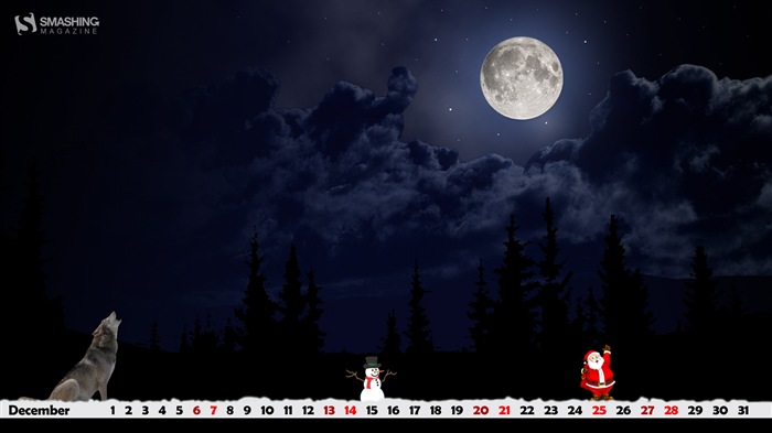 Dezember 2014 Kalender Wallpaper (2) #5