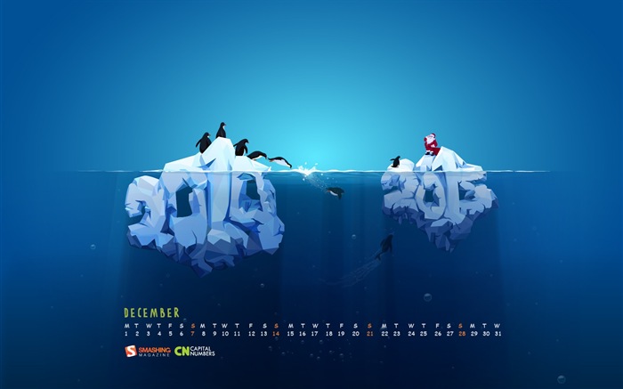 Décembre 2014 Calendrier fond d'écran (2) #9