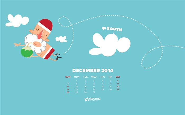 December 2014 Calendar wallpaper (2) #15