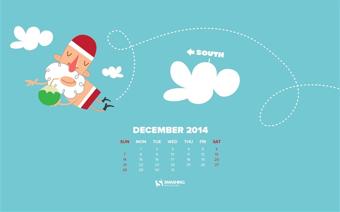 Dezember 2014 Kalender Wallpaper (2) #15