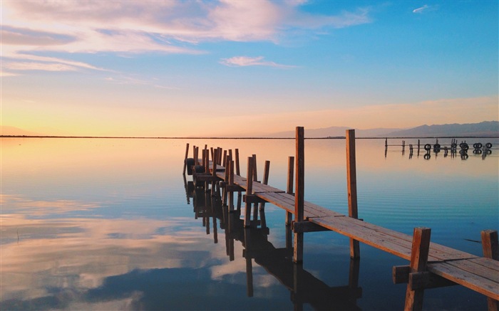 Puesta de sol, el cielo, el mar, fondos de pantalla de alta definición paisajes naturales #5