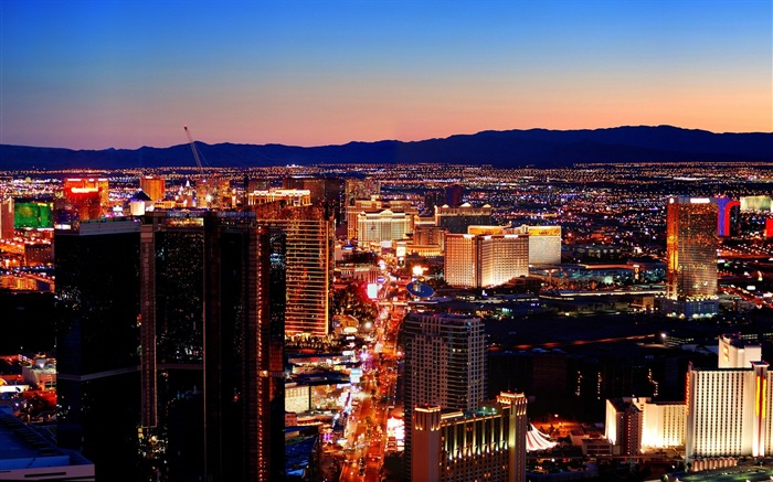 Hermosa noche en fondos de pantalla de alta definición de Las Vegas #12