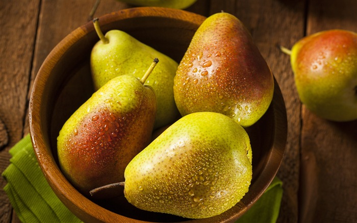 Succulent fruit, pears close-up HD wallpapers #5