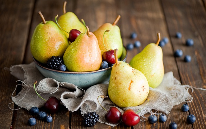 Succulent fruit, pears close-up HD wallpapers #6