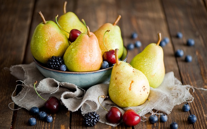 Succulent fruits, poires close-up fonds d'écran HD #6