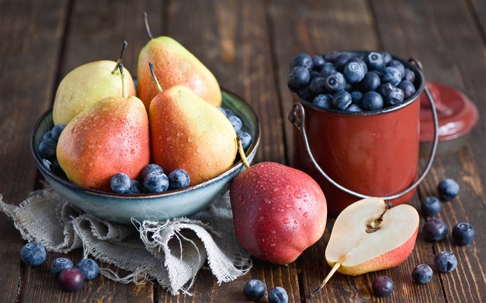 Succulent fruits, poires close-up fonds d'écran HD #17