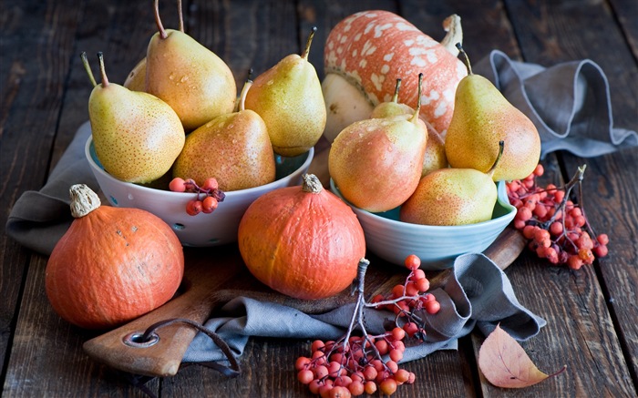 Succulent fruit, pears close-up HD wallpapers #18