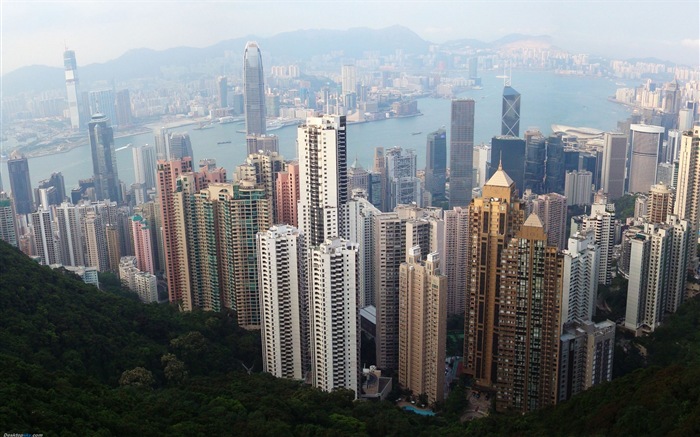 Paysage urbain beaux fonds d'écran HD de Hong Kong #6