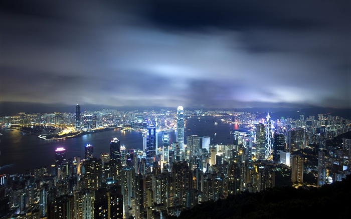 Paisaje urbano fondos de pantalla HD hermosas de Hong Kong #16