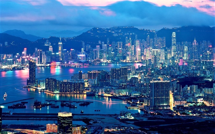 Hong Kong je Městská krajina krásné HD tapety na plochu #17