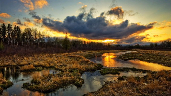 Hermoso color, fondos de pantalla de alta definición paisajes naturales #13