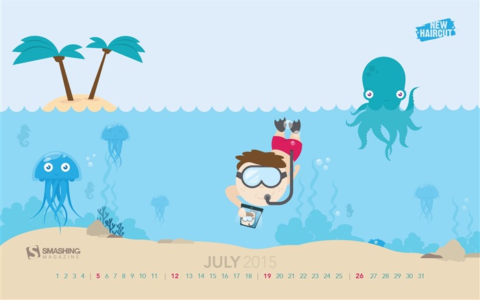 July 2015 calendar wallpaper (2) #18