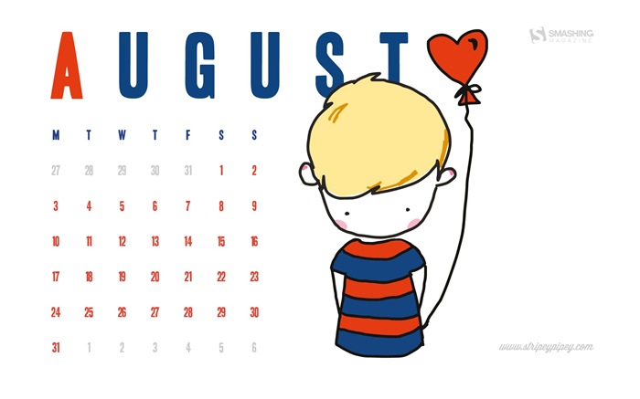 August 2015 calendar wallpaper (2) #10