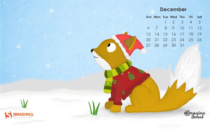 Dezember 2015 Kalender Wallpaper (2) #1