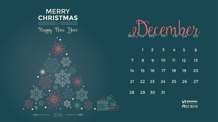 Dezember 2015 Kalender Wallpaper (2) #3