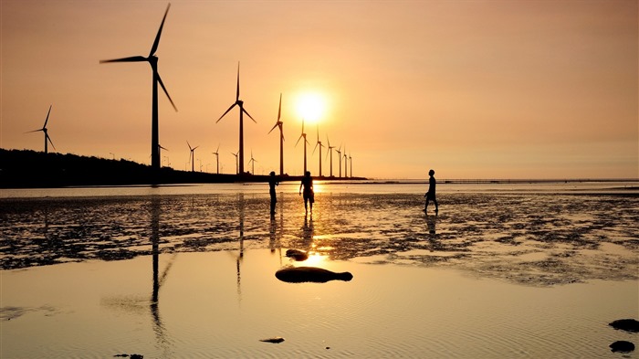 Taiwan Gaomei wetlands sunset HD Wallpapers #9