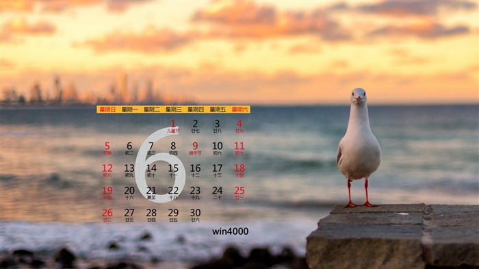 De junio de el año 2016 fondo de pantalla de calendario (1) #15