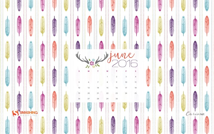 Juin 2016 calendrier fond d'écran (2) #10