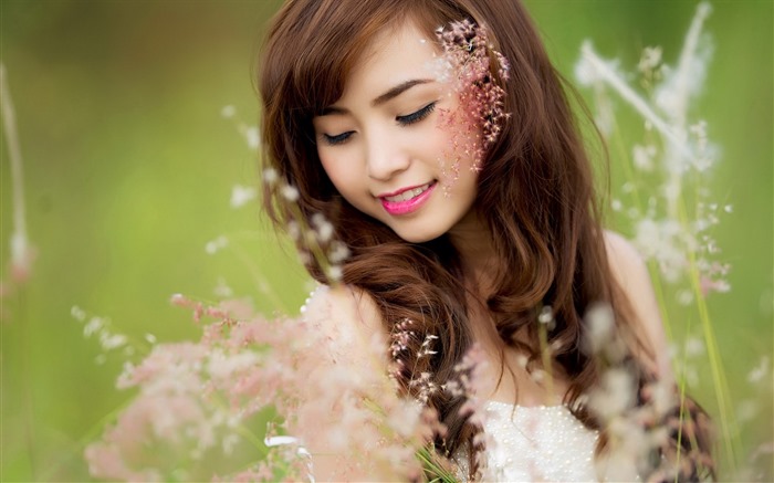 Pure and lovely young Asian girl HD wallpapers collection (4) #24