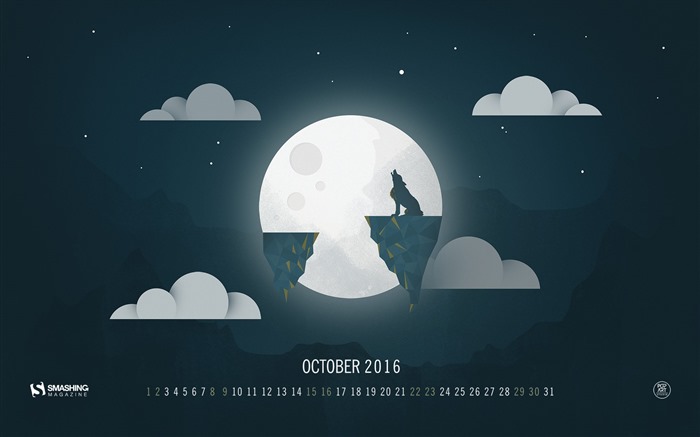 October 2016 calendar wallpaper (2) #9