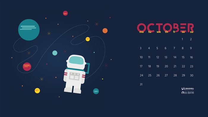 October 2016 calendar wallpaper (2) #18