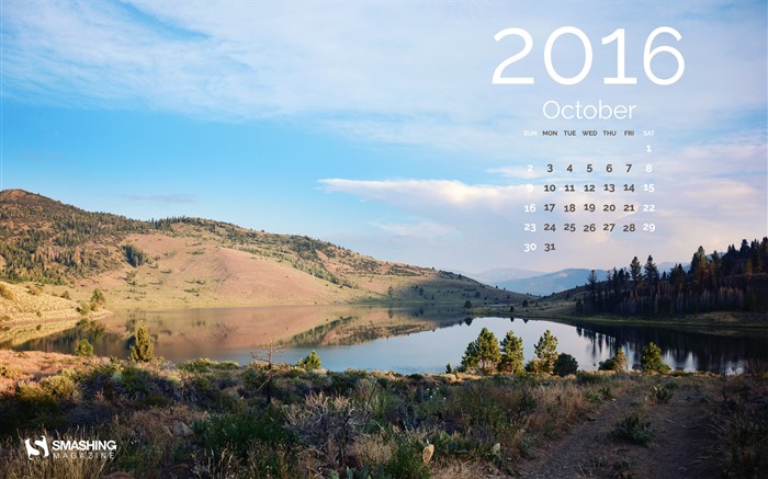 October 2016 calendar wallpaper (2) #20