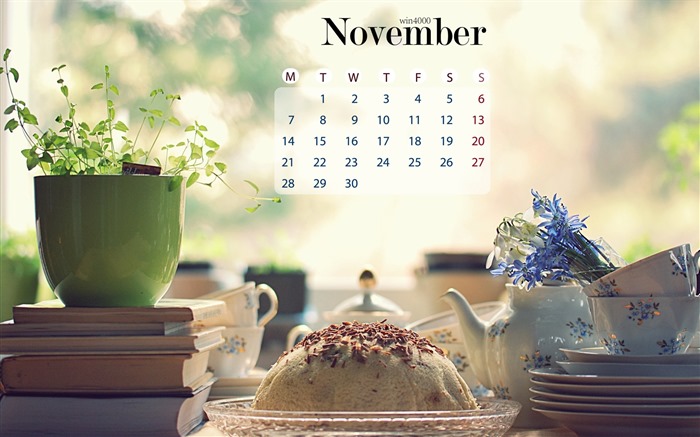 Fondo de escritorio del calendario de noviembre de 2016 (1) #18