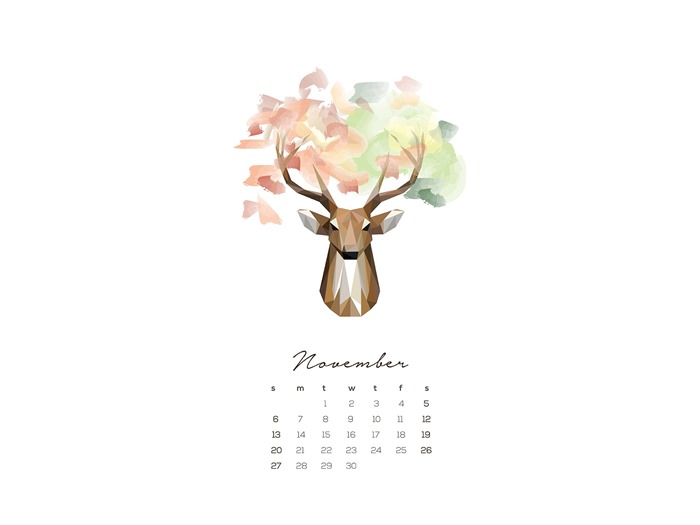 Fondo de escritorio del calendario de noviembre de 2016 (2) #11