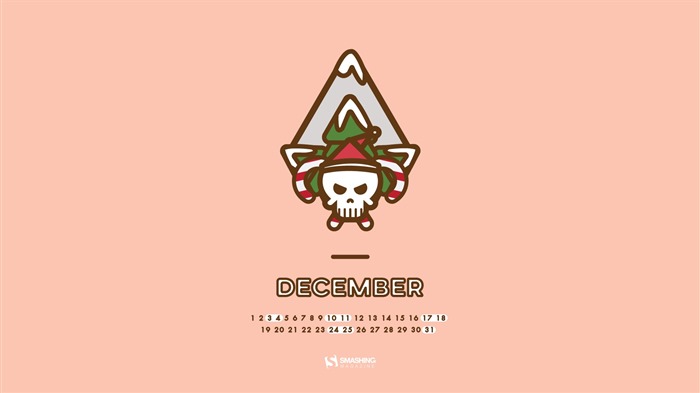 Fondo de escritorio del calendario de la Navidad de diciembre de 2016 (1) #12
