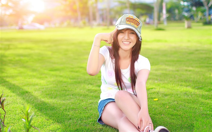 Pure and lovely young Asian girl HD wallpapers collection (5) #36