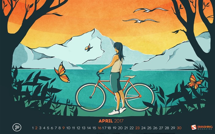 April 2017 Kalender Tapete (1) #1