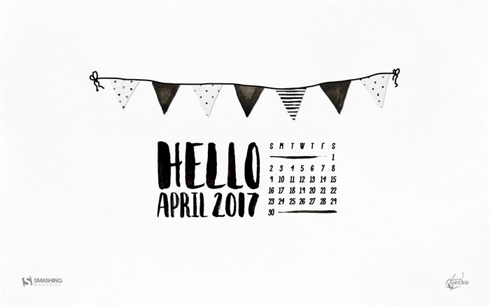 April 2017 calendar wallpaper (2) #4