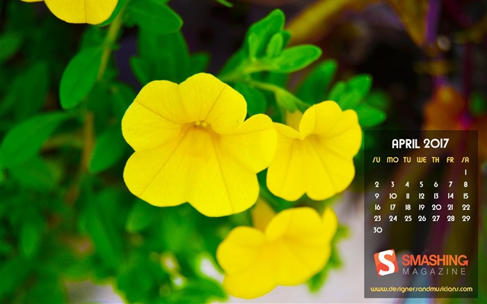 Fondo de pantalla calendario abril 2017 (2) #16