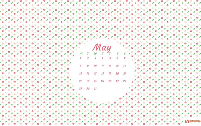 Fondo de pantalla del calendario de mayo de 2017 #8